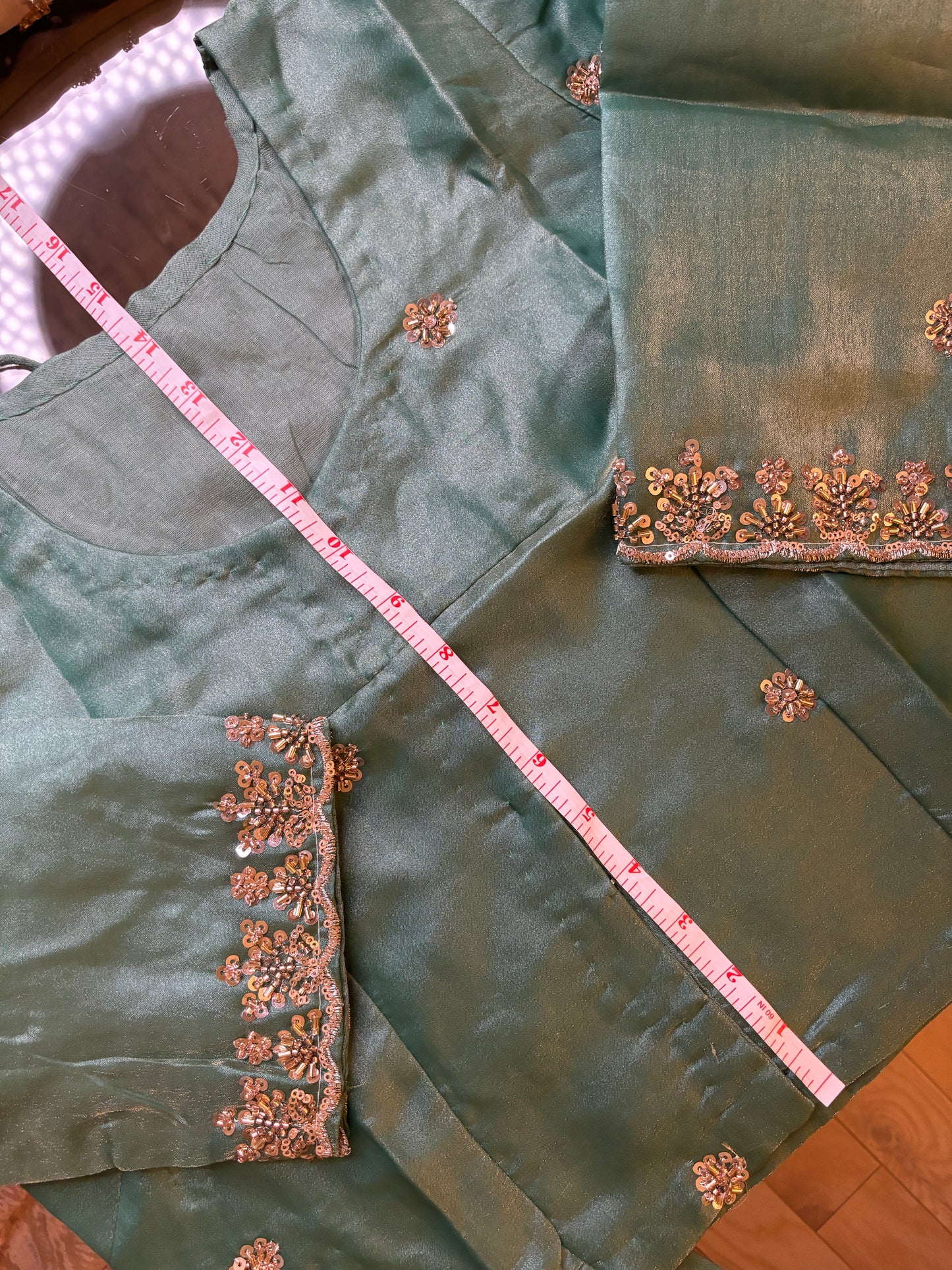 Green Party Wear Saree