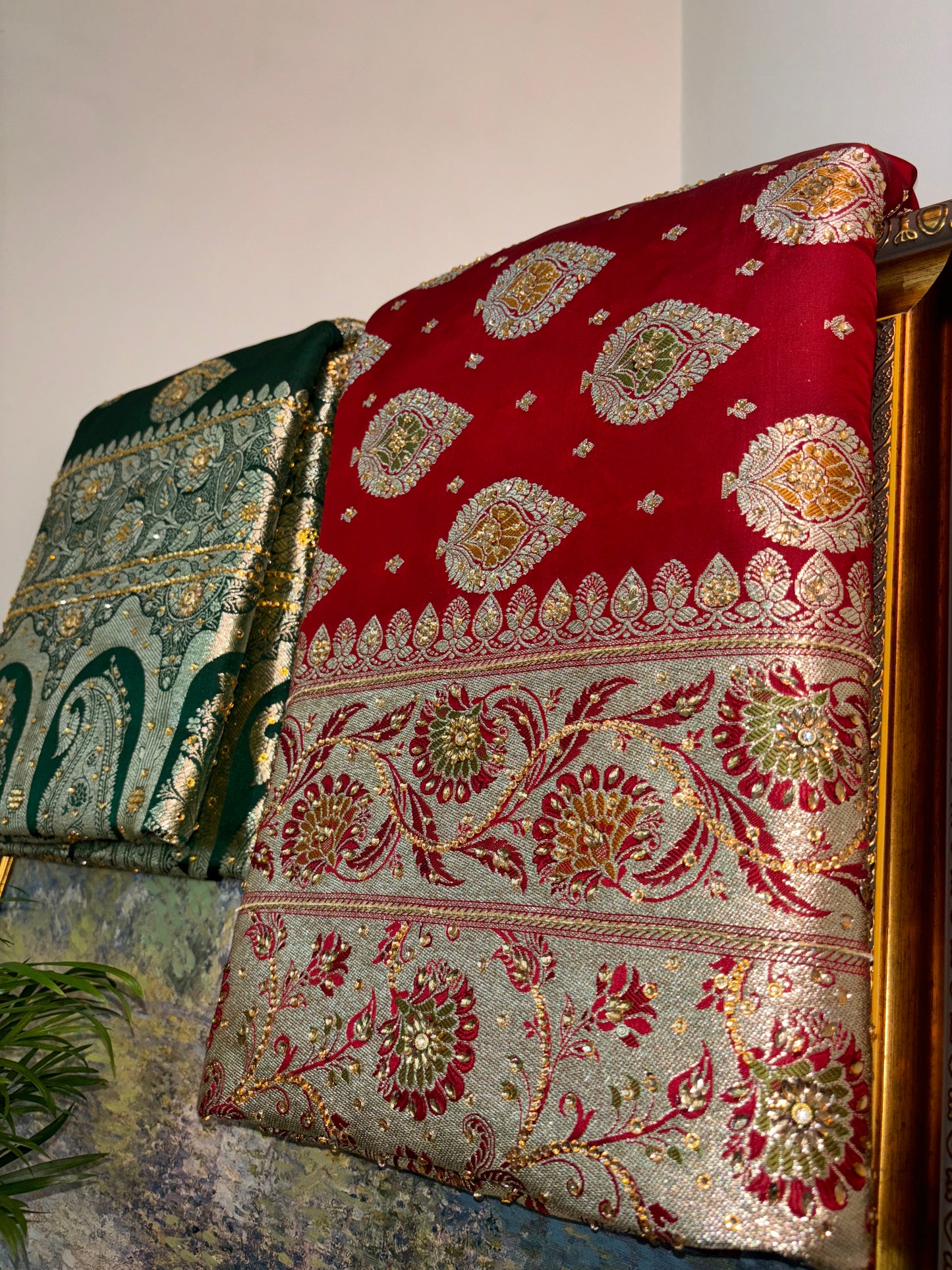 Bridal Dark Red Katan