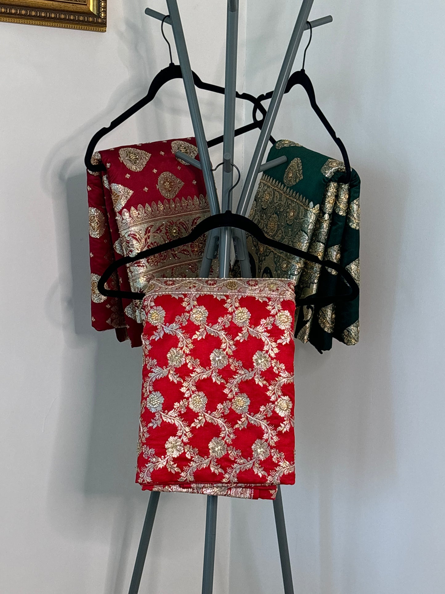 Bridal Red Katan Saree