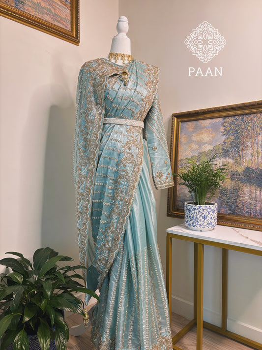 Sky Blue Semi-Bridal
