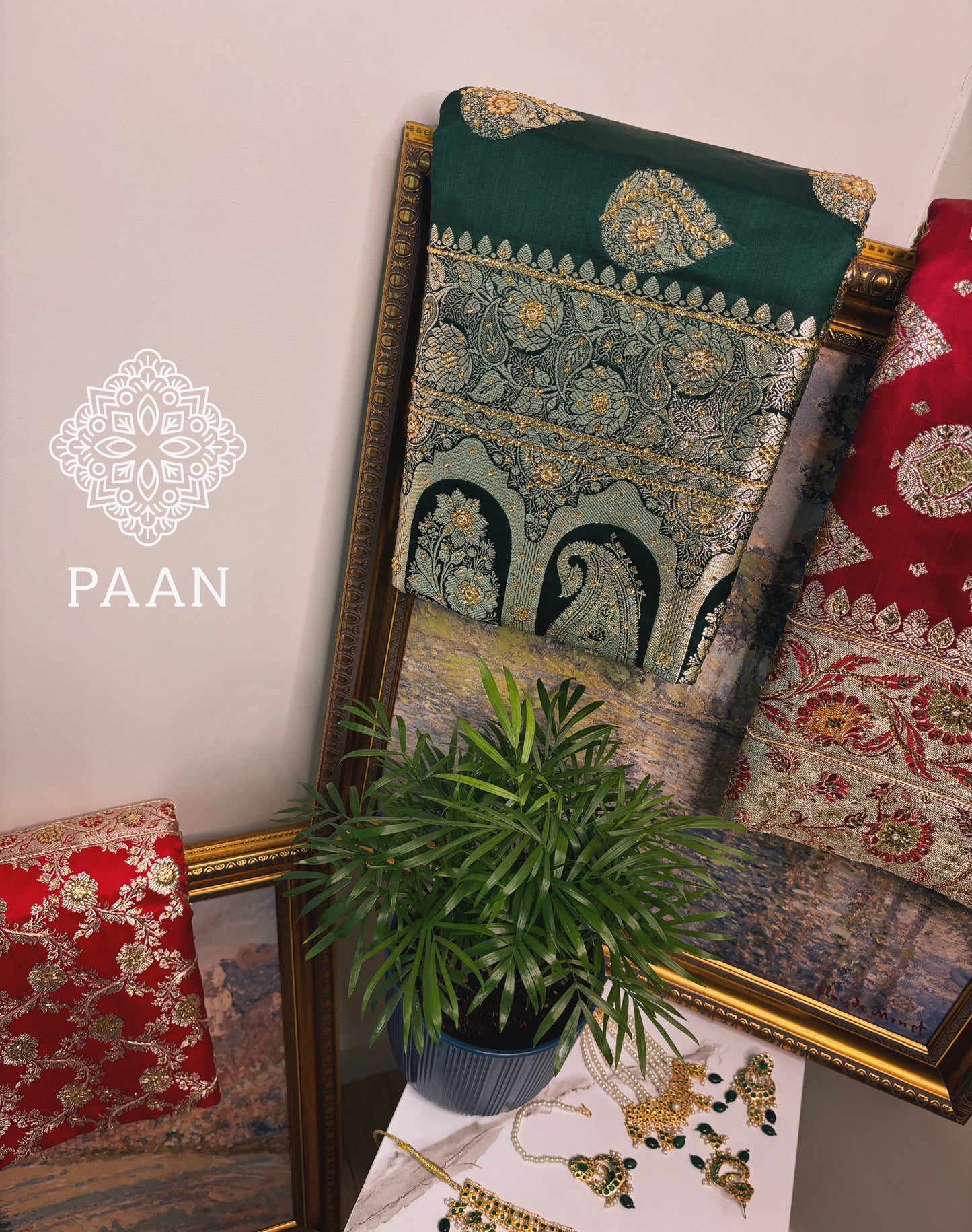 Bridal Red Katan Saree